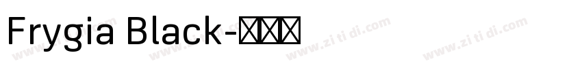 Frygia Black字体转换